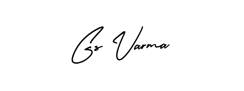 Create a beautiful signature design for name Gs Varma. With this signature (AmerikaSignatureDemo-Regular) fonts, you can make a handwritten signature for free. Gs Varma signature style 3 images and pictures png