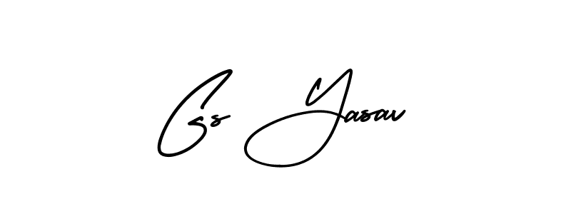 Make a short Gs Yasav signature style. Manage your documents anywhere anytime using AmerikaSignatureDemo-Regular. Create and add eSignatures, submit forms, share and send files easily. Gs Yasav signature style 3 images and pictures png