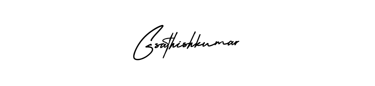 Once you've used our free online signature maker to create your best signature AmerikaSignatureDemo-Regular style, it's time to enjoy all of the benefits that Gsathishkumar name signing documents. Gsathishkumar signature style 3 images and pictures png