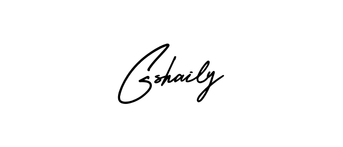 How to Draw Gshaily signature style? AmerikaSignatureDemo-Regular is a latest design signature styles for name Gshaily. Gshaily signature style 3 images and pictures png