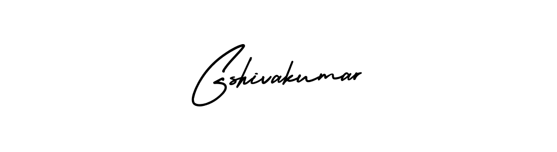 The best way (AmerikaSignatureDemo-Regular) to make a short signature is to pick only two or three words in your name. The name Gshivakumar include a total of six letters. For converting this name. Gshivakumar signature style 3 images and pictures png