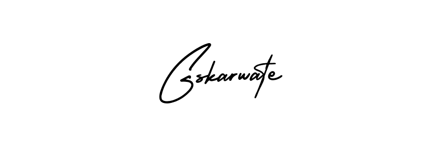 How to Draw Gskarwate signature style? AmerikaSignatureDemo-Regular is a latest design signature styles for name Gskarwate. Gskarwate signature style 3 images and pictures png