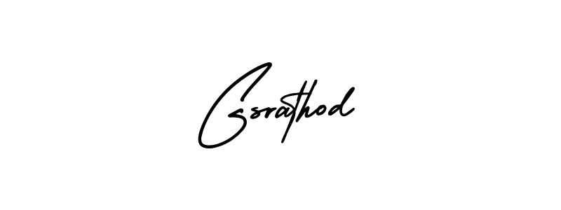 It looks lik you need a new signature style for name Gsrathod. Design unique handwritten (AmerikaSignatureDemo-Regular) signature with our free signature maker in just a few clicks. Gsrathod signature style 3 images and pictures png