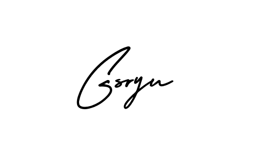It looks lik you need a new signature style for name Gsryu. Design unique handwritten (AmerikaSignatureDemo-Regular) signature with our free signature maker in just a few clicks. Gsryu signature style 3 images and pictures png