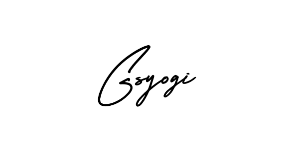 Make a beautiful signature design for name Gsyogi. With this signature (AmerikaSignatureDemo-Regular) style, you can create a handwritten signature for free. Gsyogi signature style 3 images and pictures png