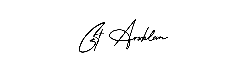 Design your own signature with our free online signature maker. With this signature software, you can create a handwritten (AmerikaSignatureDemo-Regular) signature for name Gt Arshlan. Gt Arshlan signature style 3 images and pictures png