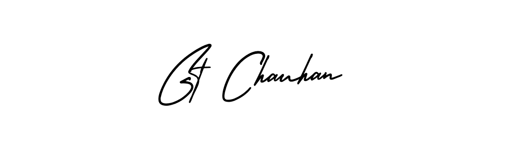 It looks lik you need a new signature style for name Gt Chauhan. Design unique handwritten (AmerikaSignatureDemo-Regular) signature with our free signature maker in just a few clicks. Gt Chauhan signature style 3 images and pictures png