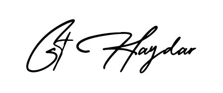 Gt Haydar stylish signature style. Best Handwritten Sign (AmerikaSignatureDemo-Regular) for my name. Handwritten Signature Collection Ideas for my name Gt Haydar. Gt Haydar signature style 3 images and pictures png