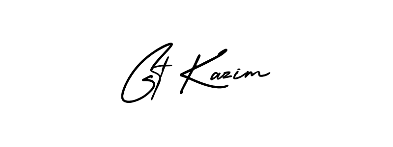 Make a short Gt Kazim signature style. Manage your documents anywhere anytime using AmerikaSignatureDemo-Regular. Create and add eSignatures, submit forms, share and send files easily. Gt Kazim signature style 3 images and pictures png