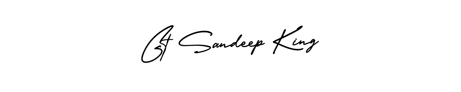 Make a beautiful signature design for name Gt Sandeep King. Use this online signature maker to create a handwritten signature for free. Gt Sandeep King signature style 3 images and pictures png