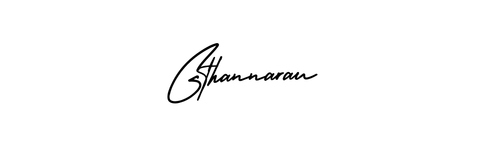 Design your own signature with our free online signature maker. With this signature software, you can create a handwritten (AmerikaSignatureDemo-Regular) signature for name Gthannarau. Gthannarau signature style 3 images and pictures png