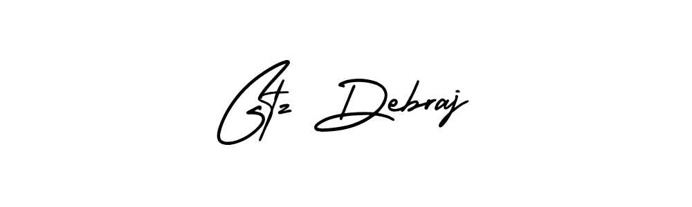 AmerikaSignatureDemo-Regular is a professional signature style that is perfect for those who want to add a touch of class to their signature. It is also a great choice for those who want to make their signature more unique. Get Gtz Debraj name to fancy signature for free. Gtz Debraj signature style 3 images and pictures png