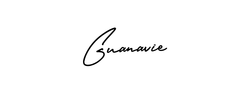 Create a beautiful signature design for name Guanavie. With this signature (AmerikaSignatureDemo-Regular) fonts, you can make a handwritten signature for free. Guanavie signature style 3 images and pictures png