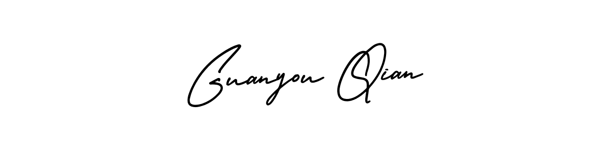 How to make Guanyou Qian signature? AmerikaSignatureDemo-Regular is a professional autograph style. Create handwritten signature for Guanyou Qian name. Guanyou Qian signature style 3 images and pictures png