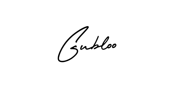 You should practise on your own different ways (AmerikaSignatureDemo-Regular) to write your name (Gubloo) in signature. don't let someone else do it for you. Gubloo signature style 3 images and pictures png