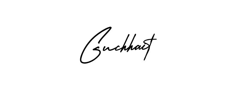 Design your own signature with our free online signature maker. With this signature software, you can create a handwritten (AmerikaSignatureDemo-Regular) signature for name Guchhait. Guchhait signature style 3 images and pictures png