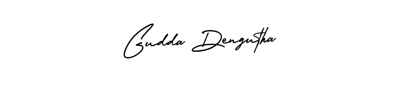 Make a short Gudda Dengutha signature style. Manage your documents anywhere anytime using AmerikaSignatureDemo-Regular. Create and add eSignatures, submit forms, share and send files easily. Gudda Dengutha signature style 3 images and pictures png