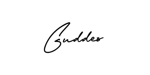 Also we have Guddes name is the best signature style. Create professional handwritten signature collection using AmerikaSignatureDemo-Regular autograph style. Guddes signature style 3 images and pictures png