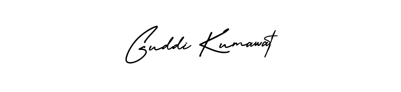 Also we have Guddi Kumawat name is the best signature style. Create professional handwritten signature collection using AmerikaSignatureDemo-Regular autograph style. Guddi Kumawat signature style 3 images and pictures png