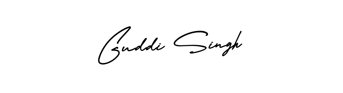 Guddi Singh stylish signature style. Best Handwritten Sign (AmerikaSignatureDemo-Regular) for my name. Handwritten Signature Collection Ideas for my name Guddi Singh. Guddi Singh signature style 3 images and pictures png
