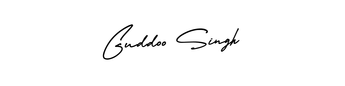 It looks lik you need a new signature style for name Guddoo Singh. Design unique handwritten (AmerikaSignatureDemo-Regular) signature with our free signature maker in just a few clicks. Guddoo Singh signature style 3 images and pictures png