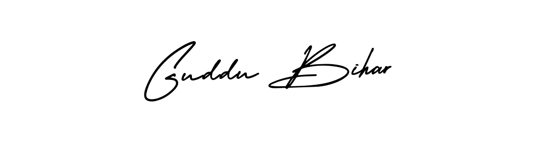 if you are searching for the best signature style for your name Guddu Bihar. so please give up your signature search. here we have designed multiple signature styles  using AmerikaSignatureDemo-Regular. Guddu Bihar signature style 3 images and pictures png