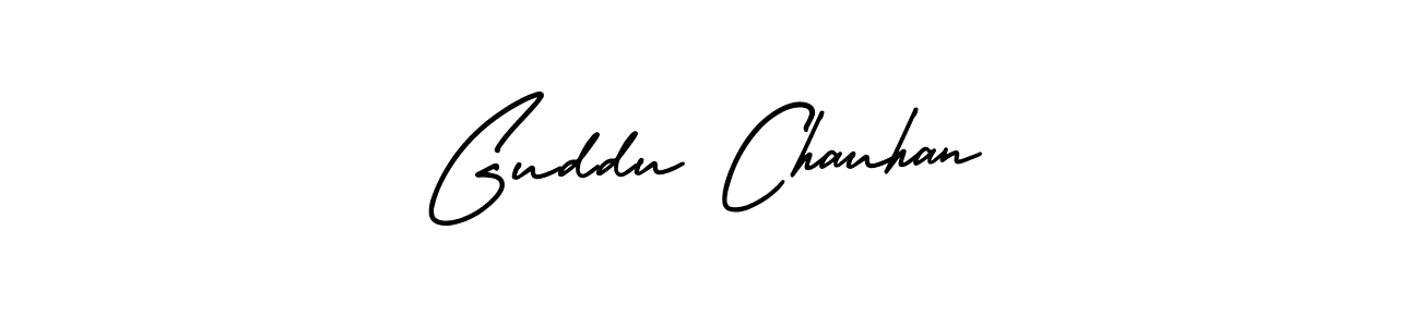 How to Draw Guddu Chauhan signature style? AmerikaSignatureDemo-Regular is a latest design signature styles for name Guddu Chauhan. Guddu Chauhan signature style 3 images and pictures png