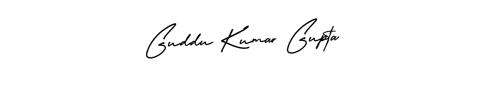 Create a beautiful signature design for name Guddu Kumar Gupta. With this signature (AmerikaSignatureDemo-Regular) fonts, you can make a handwritten signature for free. Guddu Kumar Gupta signature style 3 images and pictures png