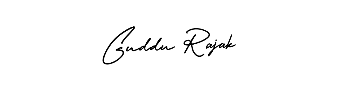Make a beautiful signature design for name Guddu Rajak. With this signature (AmerikaSignatureDemo-Regular) style, you can create a handwritten signature for free. Guddu Rajak signature style 3 images and pictures png