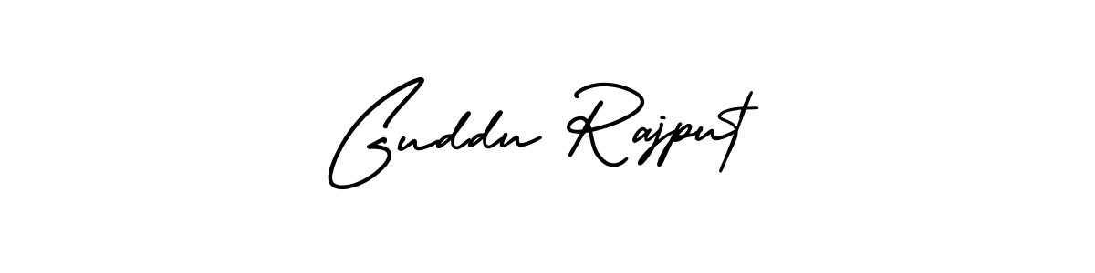 Create a beautiful signature design for name Guddu Rajput. With this signature (AmerikaSignatureDemo-Regular) fonts, you can make a handwritten signature for free. Guddu Rajput signature style 3 images and pictures png