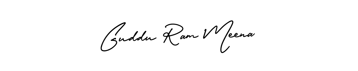 Also we have Guddu Ram Meena name is the best signature style. Create professional handwritten signature collection using AmerikaSignatureDemo-Regular autograph style. Guddu Ram Meena signature style 3 images and pictures png