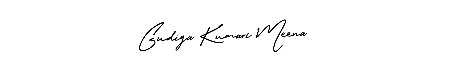 It looks lik you need a new signature style for name Gudiya Kumari Meena. Design unique handwritten (AmerikaSignatureDemo-Regular) signature with our free signature maker in just a few clicks. Gudiya Kumari Meena signature style 3 images and pictures png