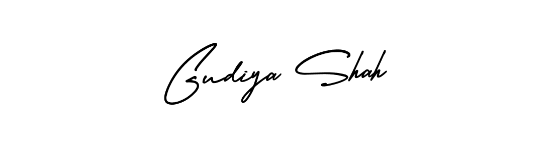 Make a beautiful signature design for name Gudiya Shah. With this signature (AmerikaSignatureDemo-Regular) style, you can create a handwritten signature for free. Gudiya Shah signature style 3 images and pictures png