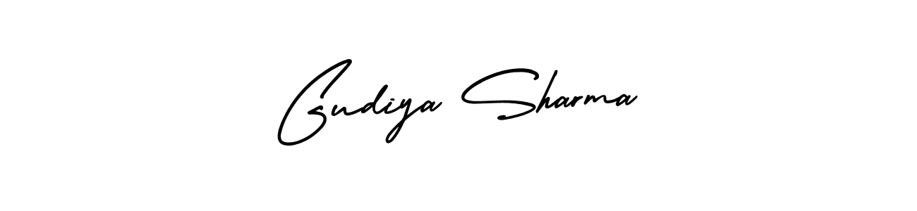 Make a short Gudiya Sharma signature style. Manage your documents anywhere anytime using AmerikaSignatureDemo-Regular. Create and add eSignatures, submit forms, share and send files easily. Gudiya Sharma signature style 3 images and pictures png