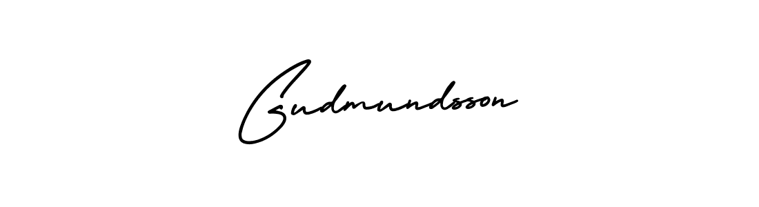 You should practise on your own different ways (AmerikaSignatureDemo-Regular) to write your name (Gudmundsson) in signature. don't let someone else do it for you. Gudmundsson signature style 3 images and pictures png