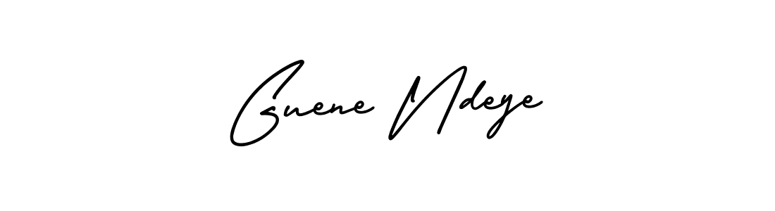 Make a beautiful signature design for name Guene Ndeye. With this signature (AmerikaSignatureDemo-Regular) style, you can create a handwritten signature for free. Guene Ndeye signature style 3 images and pictures png