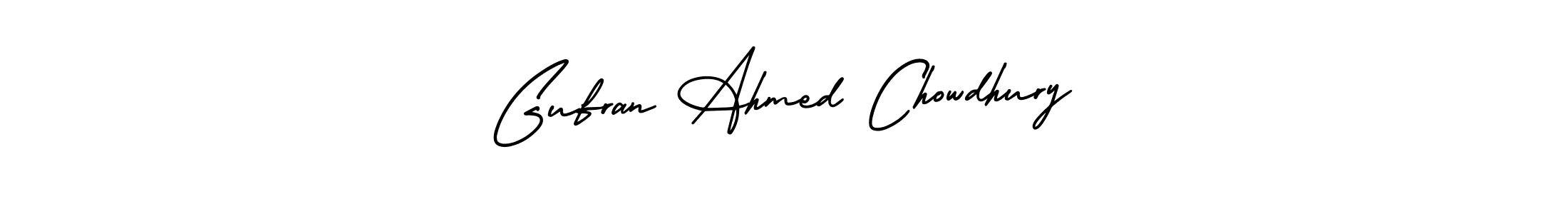 Make a beautiful signature design for name Gufran Ahmed Chowdhury. With this signature (AmerikaSignatureDemo-Regular) style, you can create a handwritten signature for free. Gufran Ahmed Chowdhury signature style 3 images and pictures png