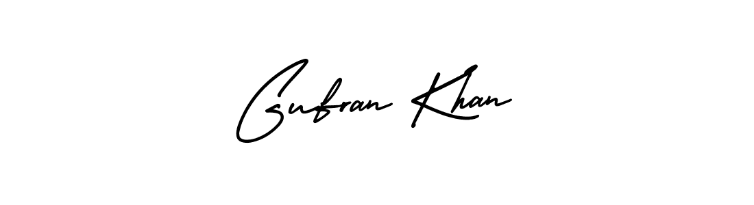 Gufran Khan stylish signature style. Best Handwritten Sign (AmerikaSignatureDemo-Regular) for my name. Handwritten Signature Collection Ideas for my name Gufran Khan. Gufran Khan signature style 3 images and pictures png