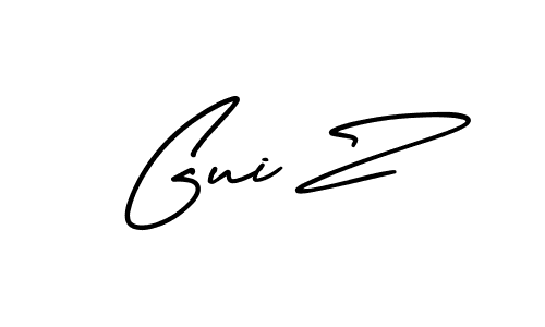 Also we have Gui Z name is the best signature style. Create professional handwritten signature collection using AmerikaSignatureDemo-Regular autograph style. Gui Z signature style 3 images and pictures png