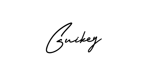 How to make Guikey signature? AmerikaSignatureDemo-Regular is a professional autograph style. Create handwritten signature for Guikey name. Guikey signature style 3 images and pictures png
