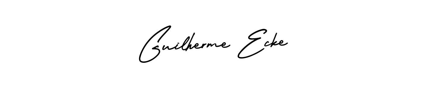 Guilherme Ecke stylish signature style. Best Handwritten Sign (AmerikaSignatureDemo-Regular) for my name. Handwritten Signature Collection Ideas for my name Guilherme Ecke. Guilherme Ecke signature style 3 images and pictures png