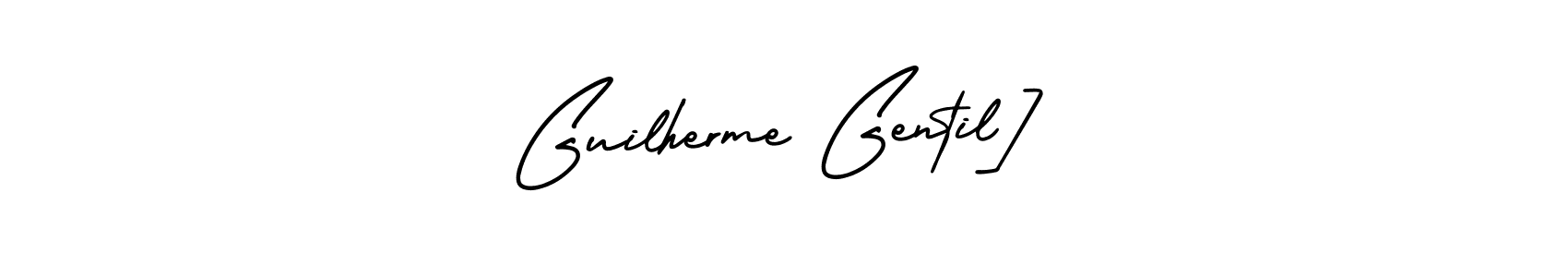 Design your own signature with our free online signature maker. With this signature software, you can create a handwritten (AmerikaSignatureDemo-Regular) signature for name Guilherme Gentil]. Guilherme Gentil] signature style 3 images and pictures png