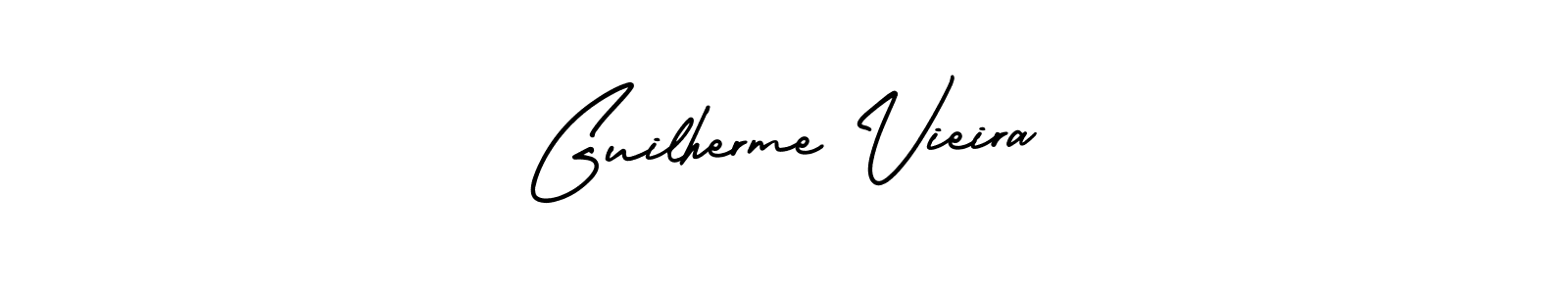 Guilherme Vieira stylish signature style. Best Handwritten Sign (AmerikaSignatureDemo-Regular) for my name. Handwritten Signature Collection Ideas for my name Guilherme Vieira. Guilherme Vieira signature style 3 images and pictures png