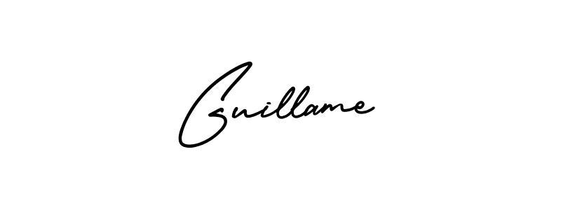 Also we have Guillame name is the best signature style. Create professional handwritten signature collection using AmerikaSignatureDemo-Regular autograph style. Guillame signature style 3 images and pictures png