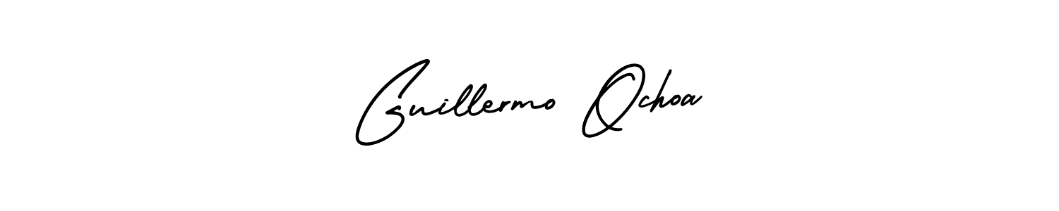 Guillermo Ochoa stylish signature style. Best Handwritten Sign (AmerikaSignatureDemo-Regular) for my name. Handwritten Signature Collection Ideas for my name Guillermo Ochoa. Guillermo Ochoa signature style 3 images and pictures png