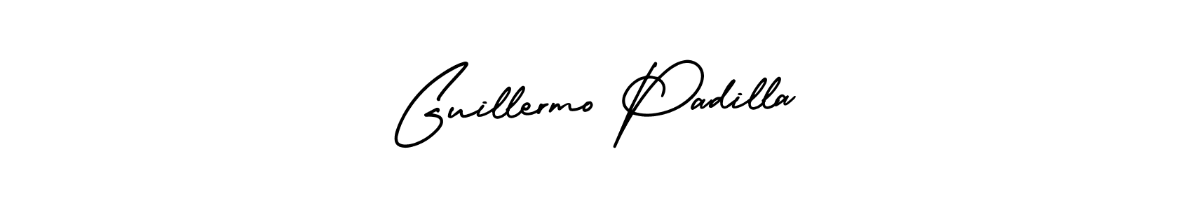 Use a signature maker to create a handwritten signature online. With this signature software, you can design (AmerikaSignatureDemo-Regular) your own signature for name Guillermo Padilla. Guillermo Padilla signature style 3 images and pictures png