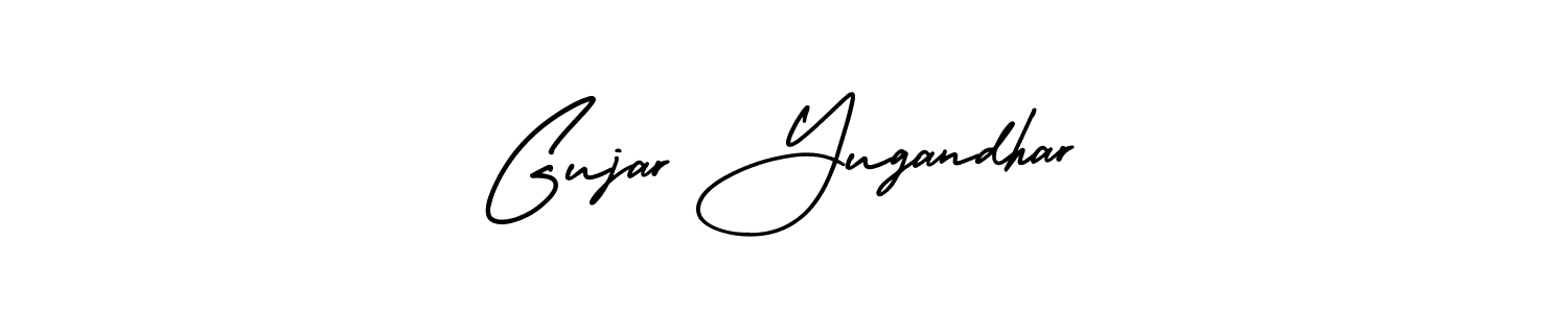 Make a beautiful signature design for name Gujar Yugandhar. Use this online signature maker to create a handwritten signature for free. Gujar Yugandhar signature style 3 images and pictures png