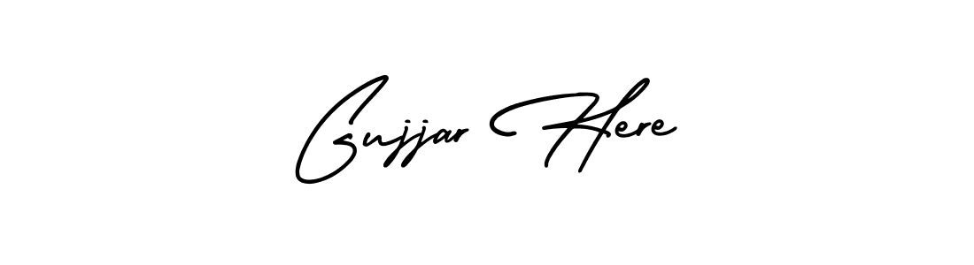 Make a short Gujjar Here signature style. Manage your documents anywhere anytime using AmerikaSignatureDemo-Regular. Create and add eSignatures, submit forms, share and send files easily. Gujjar Here signature style 3 images and pictures png