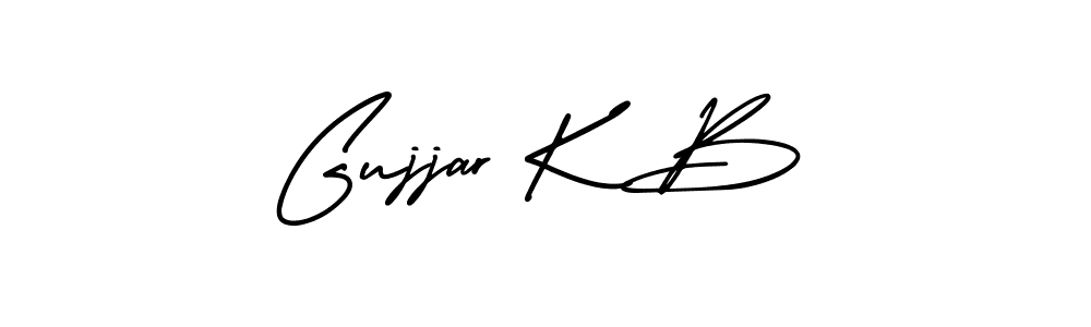 Also You can easily find your signature by using the search form. We will create Gujjar K B name handwritten signature images for you free of cost using AmerikaSignatureDemo-Regular sign style. Gujjar K B signature style 3 images and pictures png