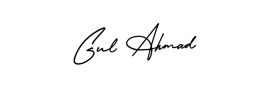 Make a beautiful signature design for name Gul Ahmad. With this signature (AmerikaSignatureDemo-Regular) style, you can create a handwritten signature for free. Gul Ahmad signature style 3 images and pictures png